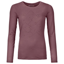 Damska koszulka merino Ortovox Tangram LS 185 - Mountain Rose