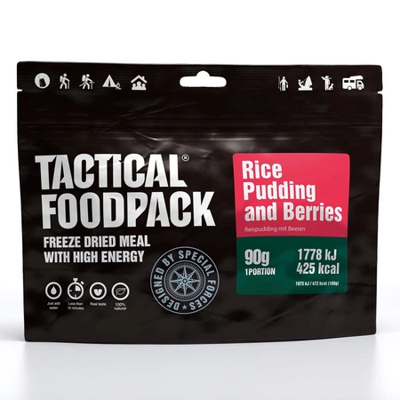 Żywność liofilizowana Tactical Foodpack pudding ryżowy z malinami