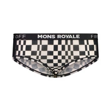 Bokserki damskie merino Mons Royale Sylvia Boyleg Logo