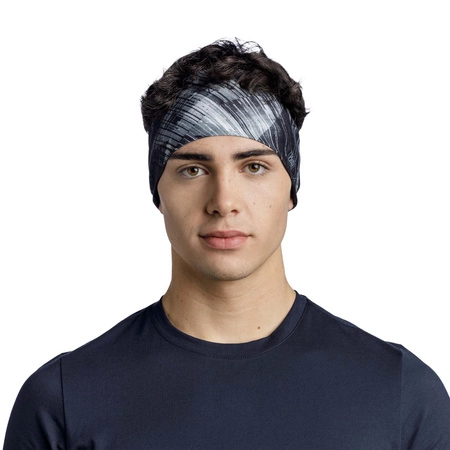 Opaska Buff Coolnet UV Wide Headband - Stal Grey